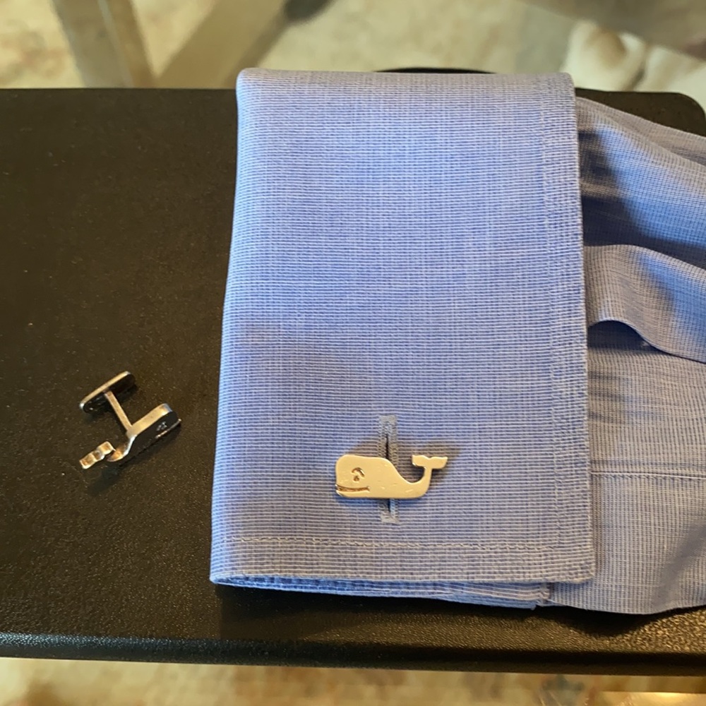 Vineyard Vines Sterling Silver Cuff links